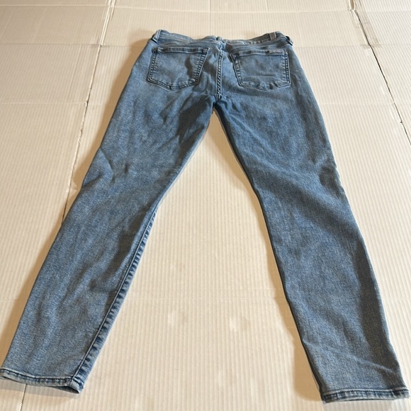 7FAM the Ankle Skinny blue jeans faded look w multiple pockets stretchy fabric - Picture 5 of 11